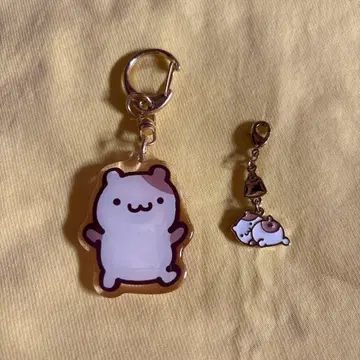 폼폼푸딩 머핀 키링 지퍼 참 산리오 폼폼푸딩