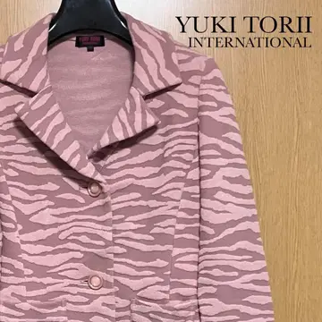 유키토리 인터내셔널 테일러드 자켓 애니멀 무늬 올 패턴