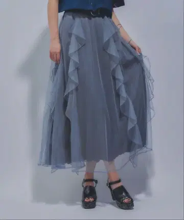 HARE 시어 레이어 플리츠 스커트