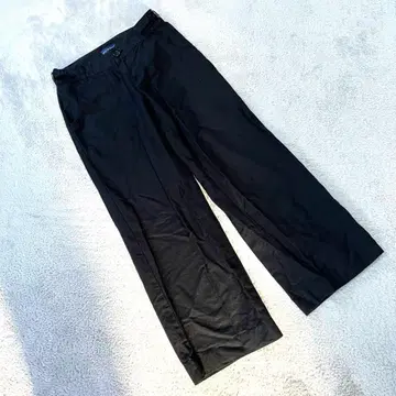 [ 푸라프림 ] ( S ) 워크 팬츠 블랙 린넨 55% 혼방 y2k