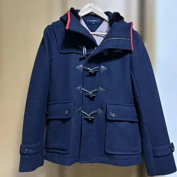 TOMMY 네이비 더플 코트 M