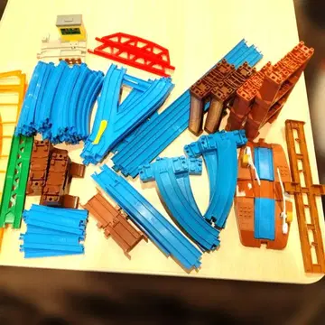 토미카 프라레일 묶음 판매 부품만 건널목 레일역 다리 등