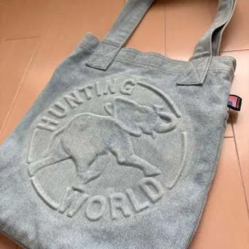 헌팅월드 데님 토트백