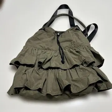 GUSCIO 올리브색 프릴 숄더백