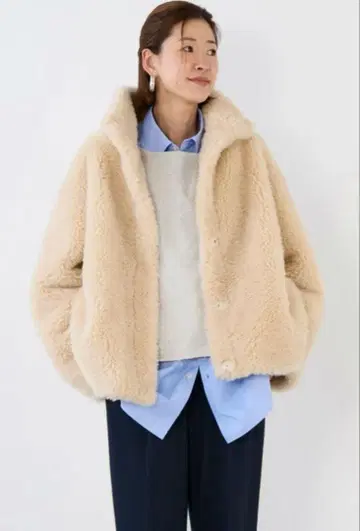 [ 새상품/미사용 ] 스탠드 카라 보아 블루종