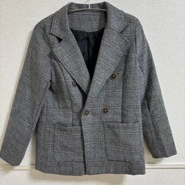 SPIGA 여성용 자켓 그레이 체크 프리 사이즈 F 사이즈