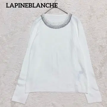 새상품급 LAPINEBLANCHE 라피느블랑슈 비쥬 니트 [38] 화이트
