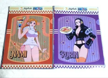 원피스 조이풀 콜라보 클리어 파일 나미 로빈