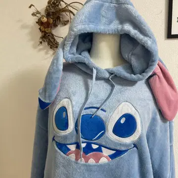 스티치 후드 부착 후드티 코스프레