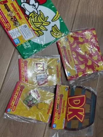 동키콩 키링 세트 4개