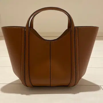 ZARA 스티치 미니 시티 백 브라운