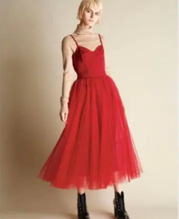 새상품급 snidel 코르셋 튤 원피스