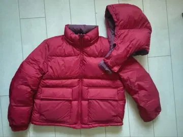 유니클로 앤더슨 콜라보 다운 로고 자수 리버서블 여성용 S