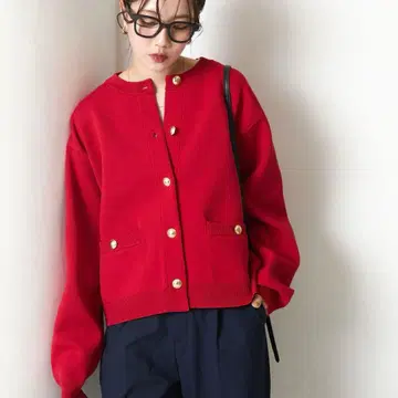 FREAK'S STORE 골드 버튼 니트 가디건 [한정판 전개] 25AW