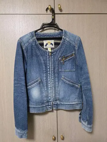 집업 데님 자켓 라이트 블루