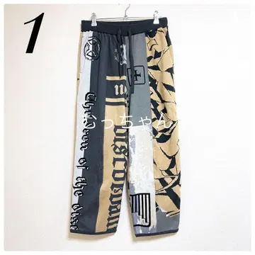 [ 새상품급 ] 칠드런 오브 더 디스코드 패치워크풍 로고 올 패턴 팬츠