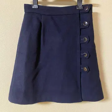 질스튜어트 JILLSTUART 사다리꼴 스커트 네이비