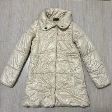 Remind me and forever 아이보리 다운 자켓 롱 기장