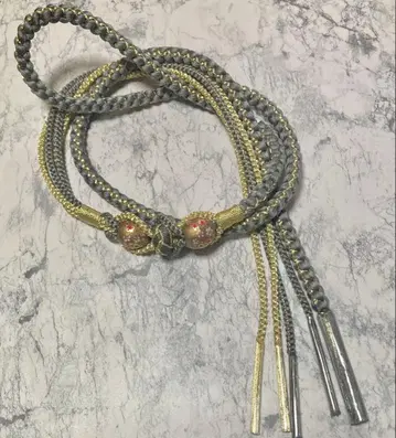 [ 새상품 ] 허리띠 오다마키 전사옥 포함 후리소데 성인식 그레이