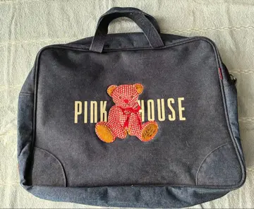 PINK HOUSE 테디베어 데님백