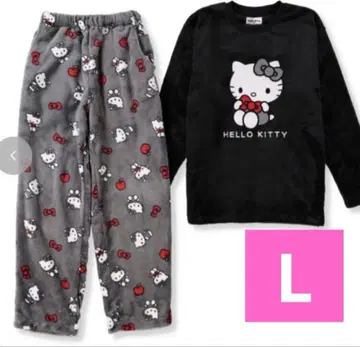 새상품 키티 올 패턴 룸웨어 홈웨어 셋업 kitty