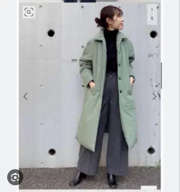 Spick & Span 패딩 나일론 스텐카라 코트 택 포함 36