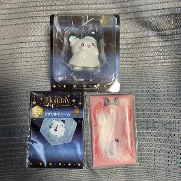 산리오 Holiday 하나마루 유령 happy 복권 피규어 아크링 키링