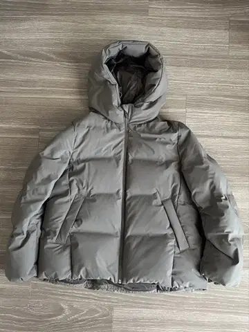 UNIQLO 심리스 다운 후드티 여성용 M 그레이