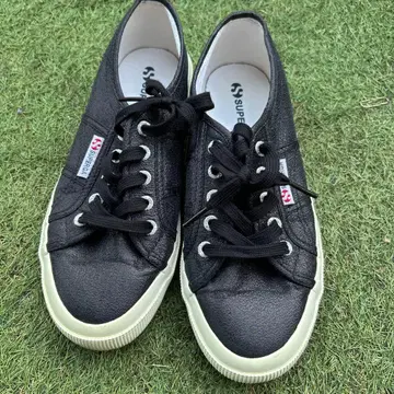 SUPERGA 블랙 라메 스니커즈 23.5-24cm