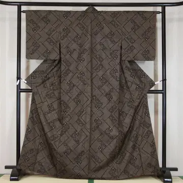 실 부착 미사용 진흙 오시마 명주 캐주얼 165cm a874