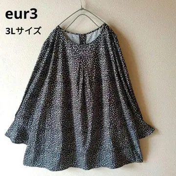 에우루큐브 블라우스 올 패턴 루즈핏