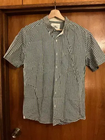 LACOSTE 반팔 셔츠 체크 무늬 42