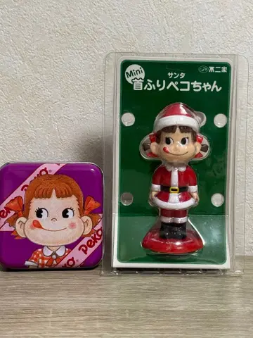 미니 산타 고개 흔드는 페코짱 & 드롭 캔