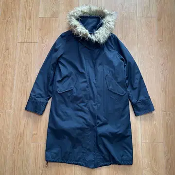 [ SLOBE IENA ] 스 이에나 라이너 포함 모즈 코트 네이비 38