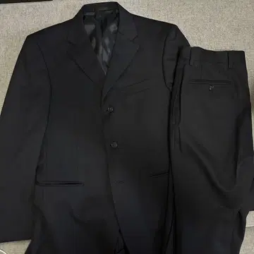 블랙 비즈니스 정장 울 100