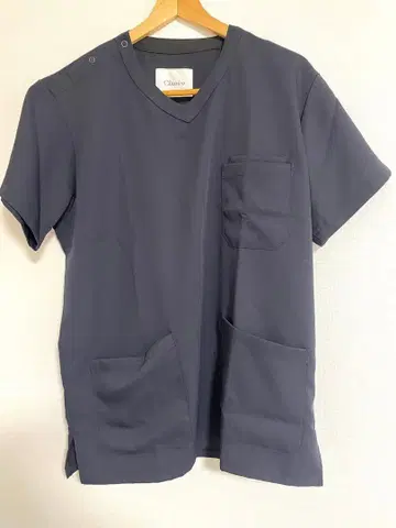 새상품급 Classico PACK 스크럽 상의 L 네이비 클래시코