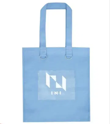 INI 로고 토트백 스카이블루