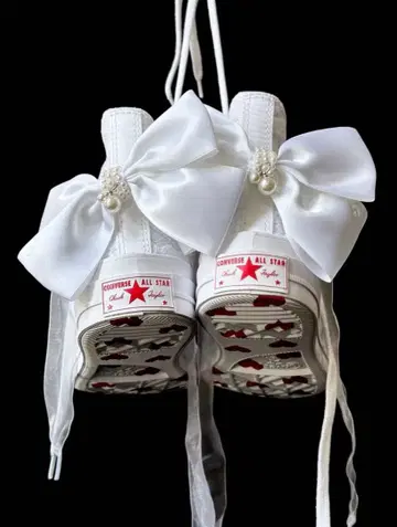 [ 초 레어 단종품 ] 컨버스 a11967c 화이트 레이스 x 펄 리본