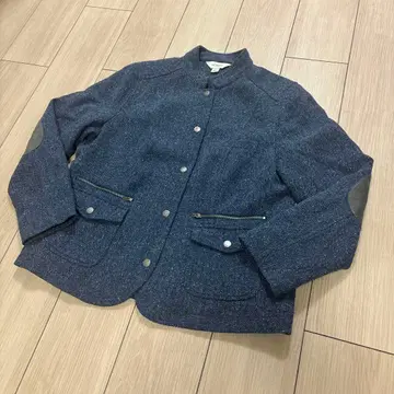 L.L.Bean 네이비 테일러드 자켓 L 사이즈 헤링본 패턴