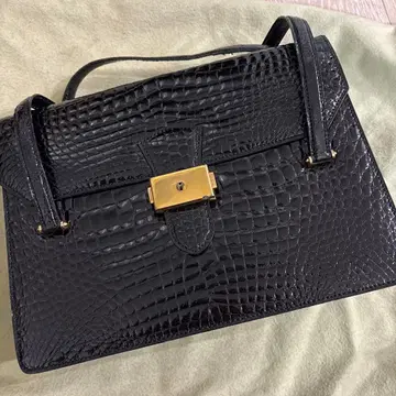 크로커다일풍 블랙 핸드백