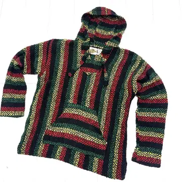 레게 멕시칸 후드티 니트 후드티 earthRAGZ 라스타 컬러 M