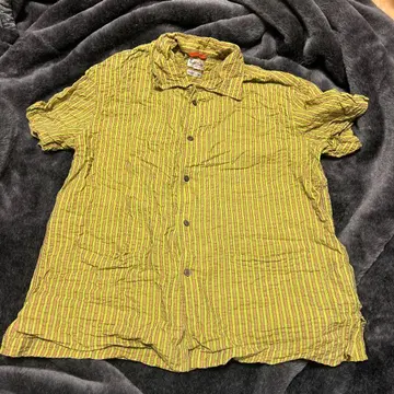 Paul Smith 폴스미스 반팔 셔츠 그린 스트라이프 패턴 셔츠