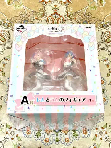 리제로 제일복권 렘과 라무 피규어 Re: 제로 미개봉 새상품 렘 라무