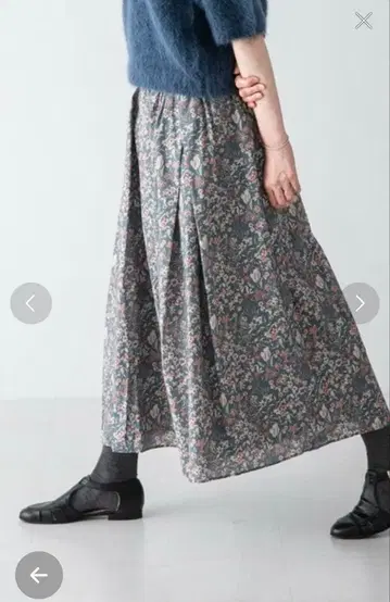 카구레 리버티 프린트 스커트