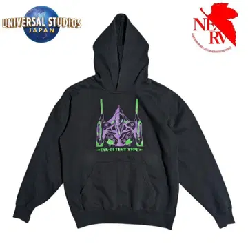 [레어 구하기 어려움] USJ x 에반게리온 블랙 후드티
