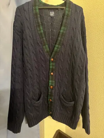 GAP 네이비 케이블 니트 가디건