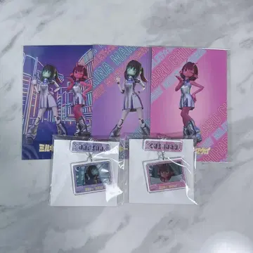 은하특급 밀키 웨이 연결 키링 엽서 마키나 치하루