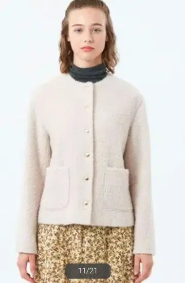 [ 새상품 ] 매킨토시 필로소피 HESSLE 노카라 숏코트