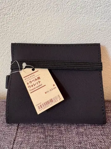 [택 포함 새상품] 무인양품 트래블용 지갑 블랙 단종품 MUJI 지갑