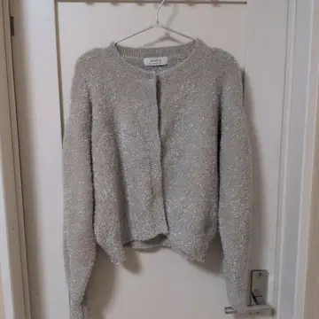 Gready Brilliant 라메 샤기 가디건